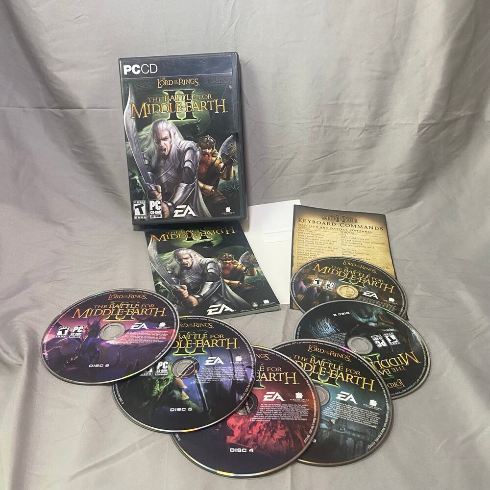 Lord Of The Rings The Battle For Middle Earth II PCCD Complete Set 1-6 EC